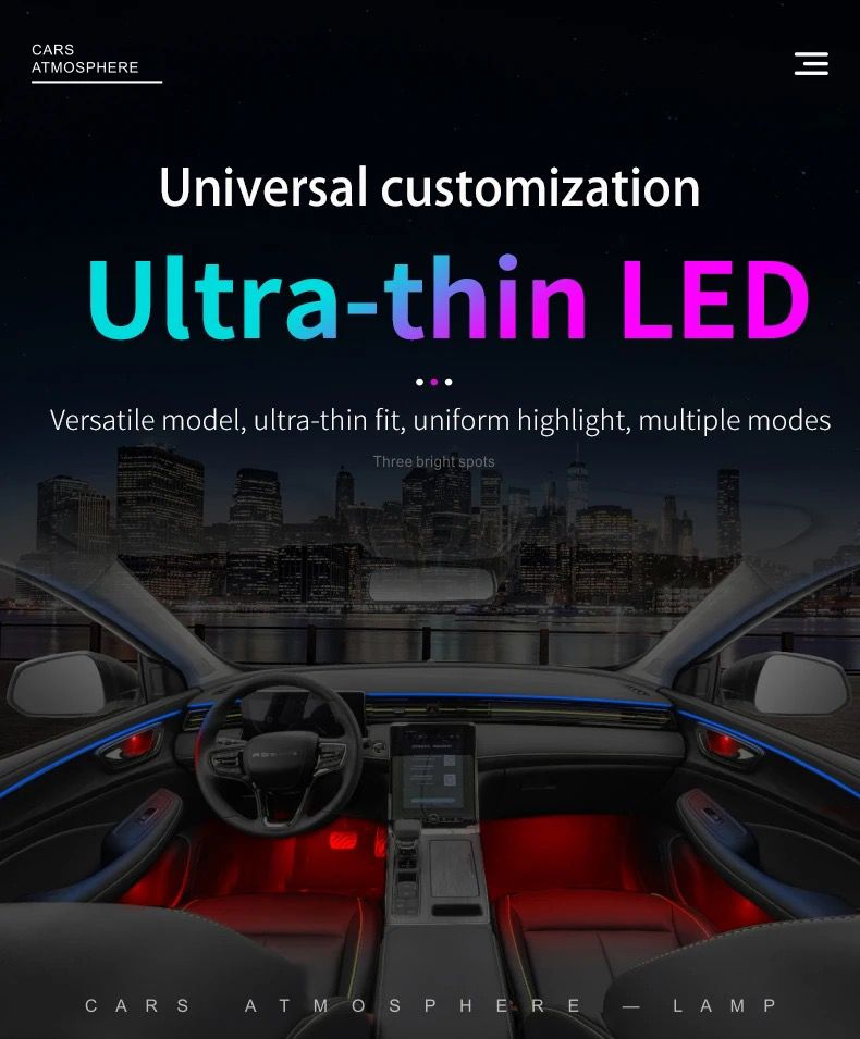 Kit Lumini Ambientale 18 în 1 Symphony – Control Bluetooth pentru Mașină [5]