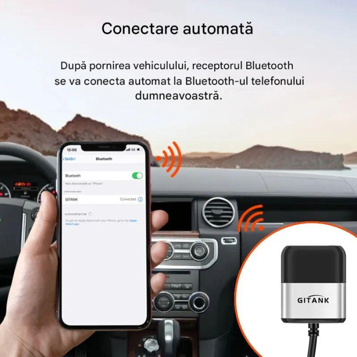Modul adaptor bluetooth 5.0 pentru muzica compatibil cu Land Rover, Jaguar, Range Rover [2]