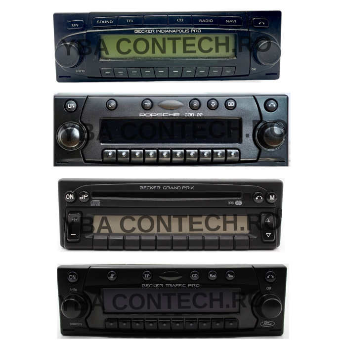 Modul adaptor Bluetooth audio si handsfree pentru radiouri Mercedes-Benz și Porsche Becker 8+6 pini [5]