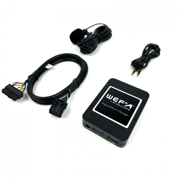 Adaptor audio Bluetooth pentru Ford cu mufă 12 pini – oferă redare muzică wireless, apeluri hands-free [1]