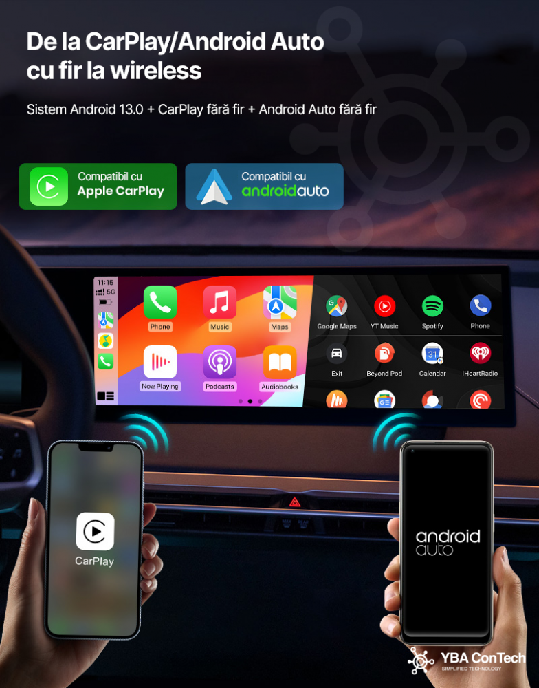 Modul Android box versiune 13.0 pentru BMW pentru redare video, youtube, netflix  Carplay, Android Auto TV [6]