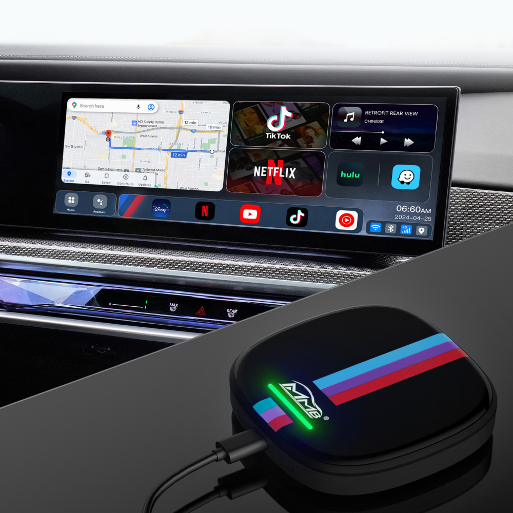 Modul Android box versiune 13.0 pentru BMW pentru redare video, youtube, netflix  Carplay, Android Auto TV [10]
