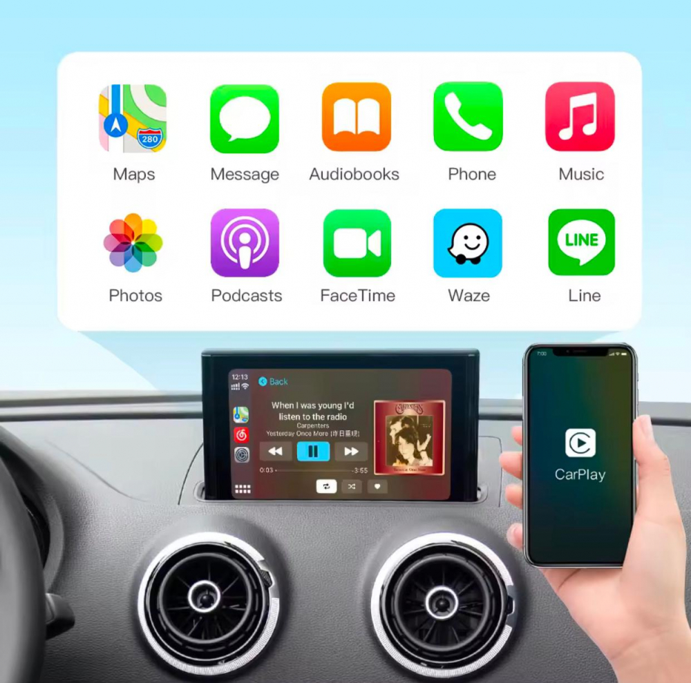 Interfață Carplay, Android Auto Audi  A4, A5, Q5 MMI 3G [2]