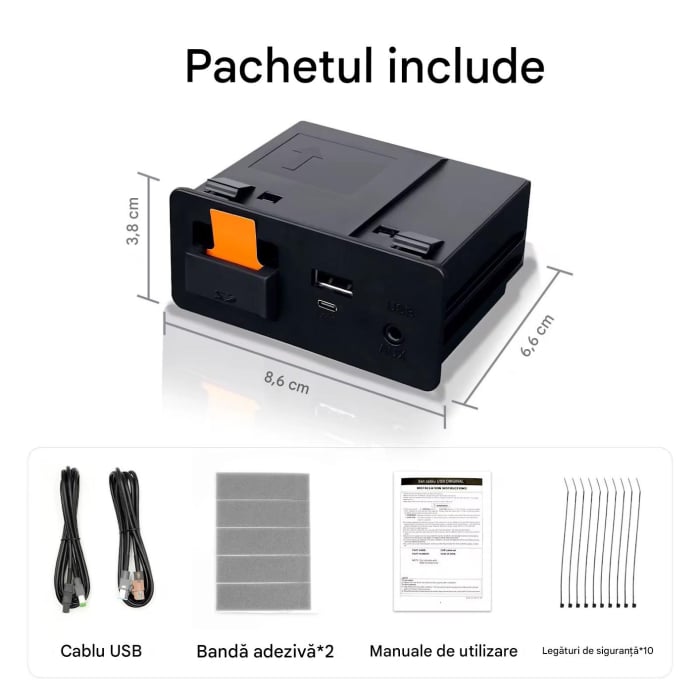 Modul CarPlay / Adroid auto Wireless  compatibil cu Mazda 2, 3, 6, MX-5, CX-3, CX-5, CX-8 și CX-9, plug and play Type C / USB [5]