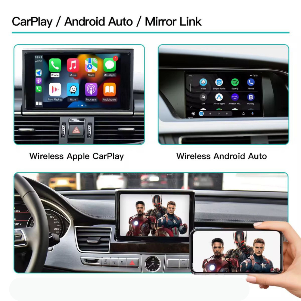 Modul CarPlay/Android Auto dedicat, compatibil cu Audi A8  (2012–2018) [2]