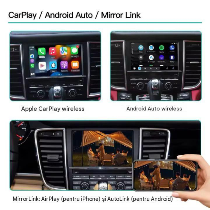 Modul Wireless Android Auto și CarPlay pentru sistemul PCM 3.0 (Porsche 911 Carrera, Boxster, Cayenne, Cayman) [2]
