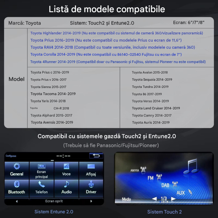 Modul Wireless Apple CarPlay și Android Auto pentru Toyota Touch 2 / Entune 2.0 [4]