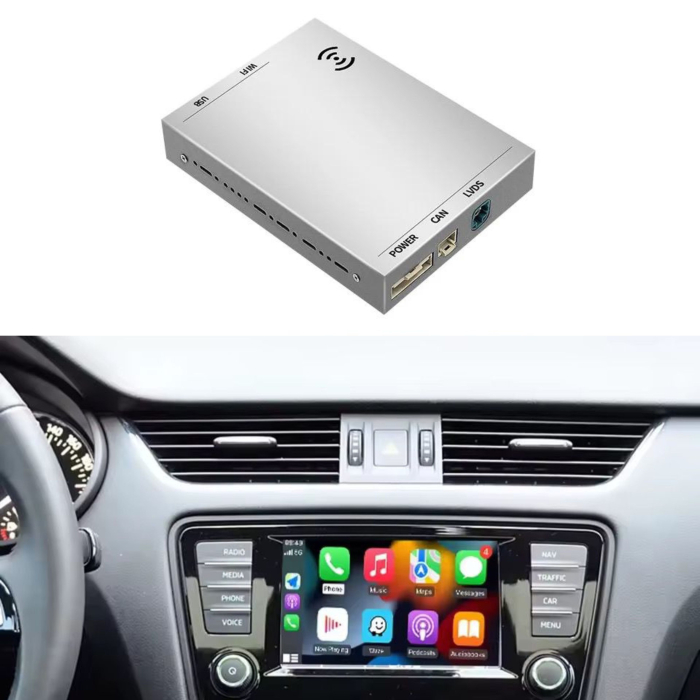 Modul Wireless Apple CarPlay și Android Auto pentru VW, Skoda, – Plug & Play, Compatibil OEM MIB / MIB2 [1]