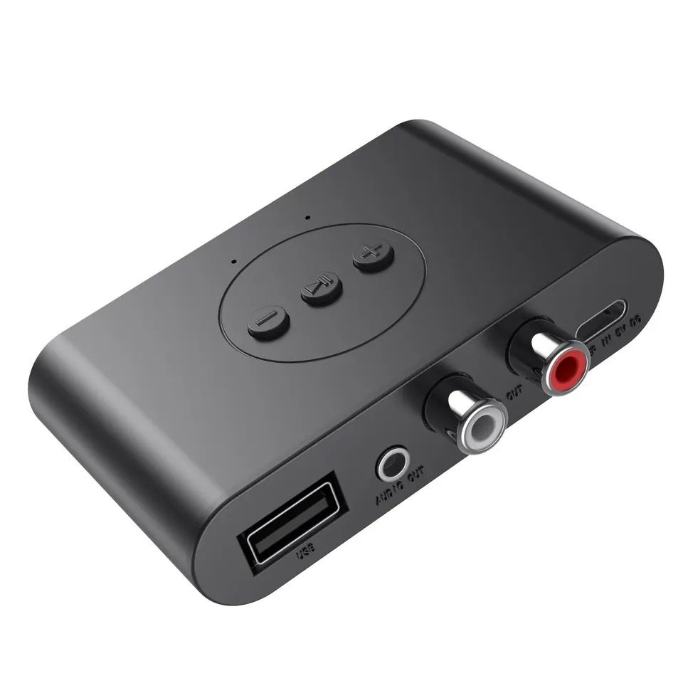Receptor Bluetooth 5.2 pentru muzica BLS-B21  NFC RCA USB 3.5mm Auto 5V DC  Negru [1]
