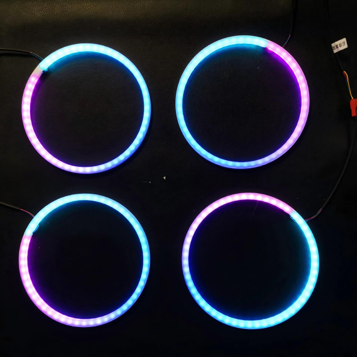 Set 4 Inele LED Symphony pentru Boxe – 14 cm, 64 Culori [2]