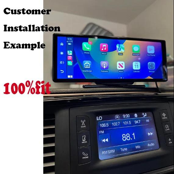 Tableta carplay andoid auto 10,26 inchi cu camera trafic  si camera mansarier compatibila cu IOS si android [2]