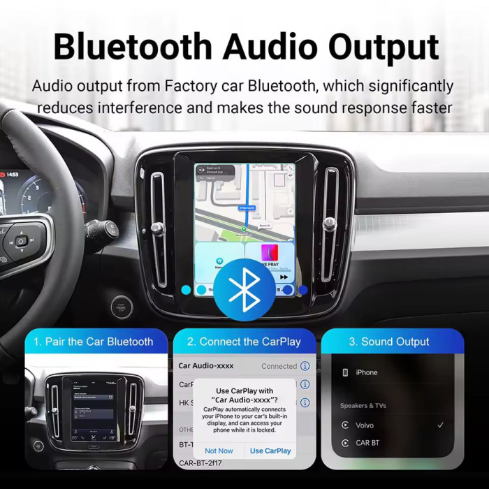 Interfață Carplay / Android auto Wireless Volvo (2018–2022), plug and play [3]