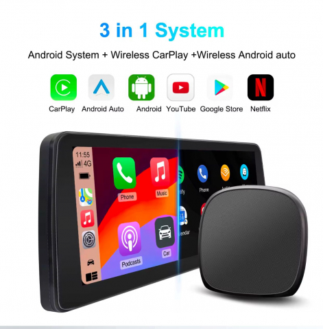 Adaptoare carplay / android auto - Multimedia Android Box cu Wi-Fi și Bluetooth