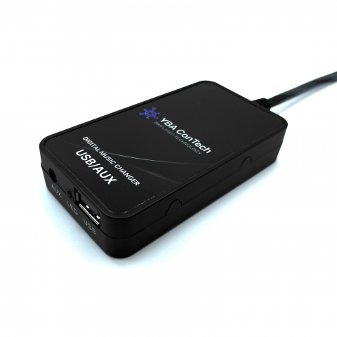Adaptor audio Aux in USB 8 pini compatibil cu Volkswagen Skoda Seat Audi 12 V DC Negru [3]