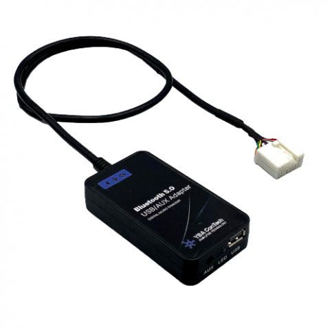 Honda - Modul adaptor bluetooh 5.0  USB, MP3 pentru muzica si apeluri telefonice, compatibil cu Honda, sunet de calitate CD, 12V DC