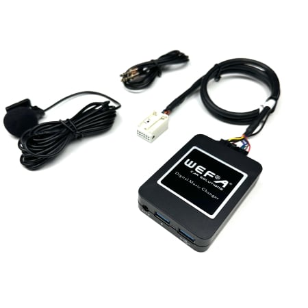 Adaptor Bluetooth WEFA  5.0 cu Microfon, USB și AUX-IN –Volkswagen, Skoda, Audi, Seat, Caliate audio  CD, MP3, FLAC, Plug and play [3]