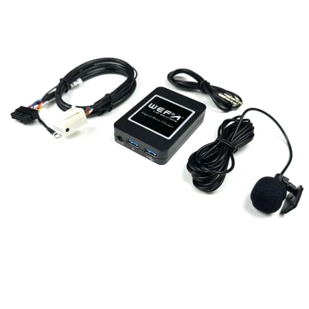 Skoda - Adaptor Bluetooth WEFA  5.0 cu Microfon, USB și AUX-IN –Volkswagen, Skoda, Audi, Seat, Caliate audio  CD, MP3, FLAC, Plug and play