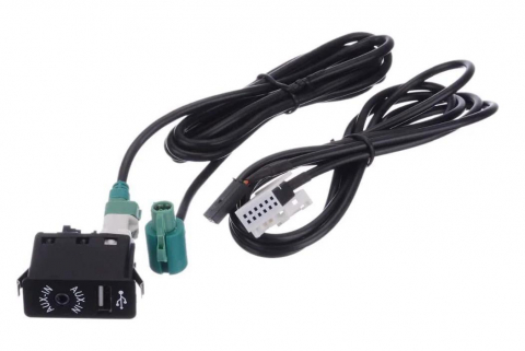 BMW - Cablu Adaptor AUX-IN USB 12 + 4 Pini pentru BMW și MINI Cooper