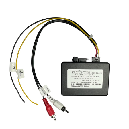 Adaptoare fibra optica - Decodor  Audio MOST pentru Mercedes-Benz cu Amplificator Original pe Fibră Optică W211, W219, R171, W220, W215, R230.