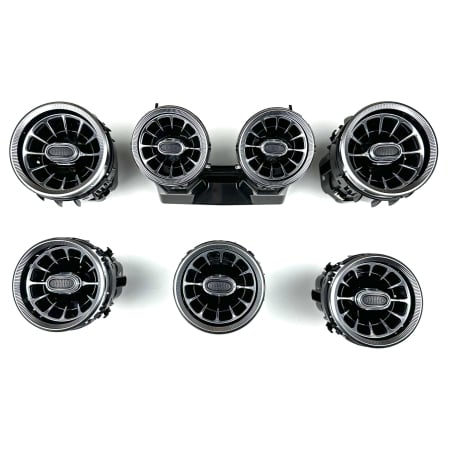 Lumini Ambientale - Grile de Ventilație Iluminate 64 culori pentru Mercedes-Benz C-Class W205 (2019–2021) și GLC X253 (2020–2022)