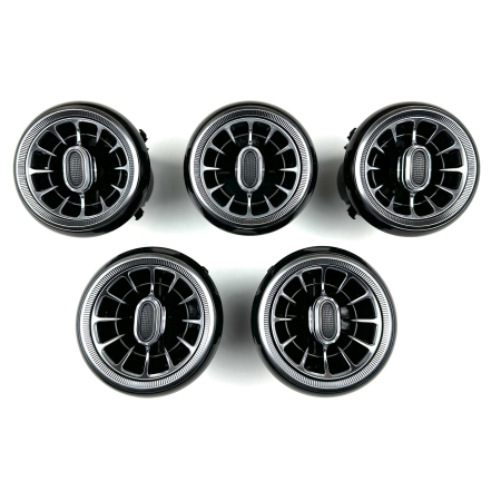 Lumini Ambientale - Grile Ventilație cu Lumină Ambientală 64 Culori pentru Mercedes A-Class W176, GLA W156, B-Class W246, CLA W117 (2012–2019)