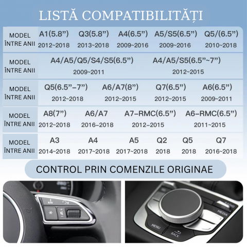 Interfață Carplay, Android Auto Audi  A4, A5, Q5 MMI 3G [4]