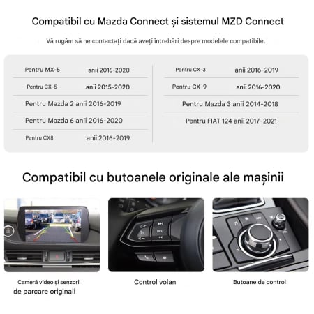 Modul CarPlay / Adroid auto Wireless  compatibil cu Mazda 2, 3, 6, MX-5, CX-3, CX-5, CX-8 și CX-9, plug and play Type C / USB [2]