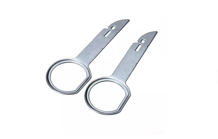 Set 2 bucati cheite metalice extractie cd player auto Audi VW Skoda Seat