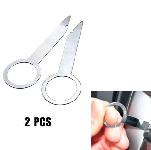 Set 2 bucati cheite metalice extractie cd player auto Audi VW Skoda Seat [1]