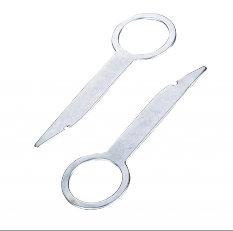 Accesorii - Set 2 bucati cheite metalice extractie cd player auto Audi VW Skoda Seat