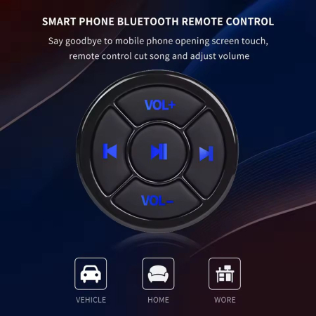 Telecomandă Multimedia Bluetooth Universală pentru Telefon și Tabletă – Control Muzică & Cameră, Ideală pentru Mașină, Bicicletă și Motocicletă [3]