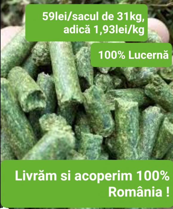 Lucernă granulată la sac de 31kg cu transport inclus(redus la 74 la 3 saci) [1]