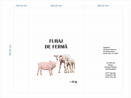Furaj fermă - Furaj Ferma negranulat 500kg