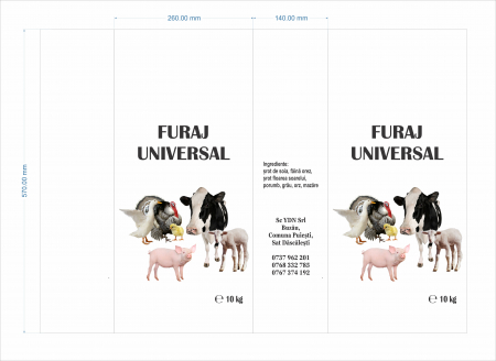 Furaj Universal - Furaj Universal granulat premium 500kg