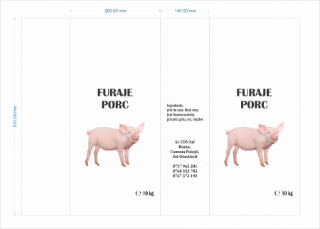Furaje porci - Furaje Porc negranulat 100kg+ 25kg INCLUS IN PRET
