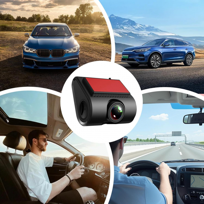 Cameră Auto Față-Spate Inteligranta 1080p USB cu Sistem ADAS și unghi larg 140° [5]