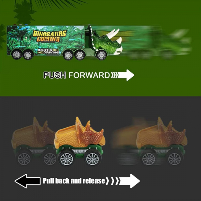 Camion cu dinozauri de jucarie pentru copii [9]