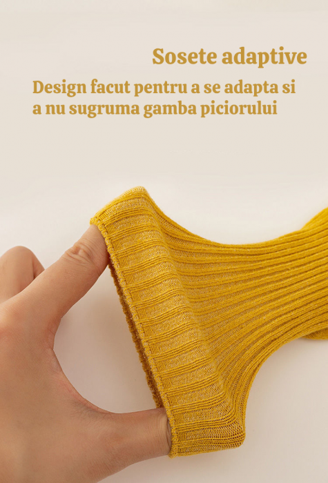 Sosete pentru copii, antiderapante, model cu leu, culoare mustar, marime 1 - 2 ani, anti-alunecare [6]