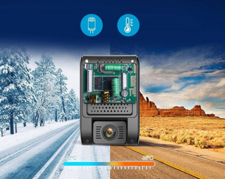 Cameră Auto Față-Spate Inteligranta 1080p USB cu Sistem ADAS și unghi larg 140° [7]