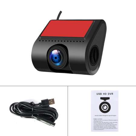 Cameră Auto Față-Spate Inteligranta 1080p USB cu Sistem ADAS și unghi larg 140° [13]