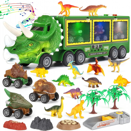 Toate Produsele - Camion cu dinozauri de jucarie pentru copii