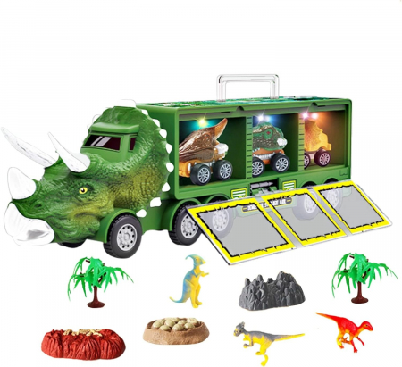 Camion cu dinozauri de jucarie pentru copii [9]