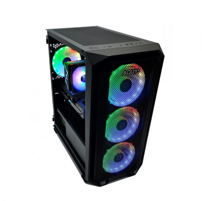 Calculator Gaming Intel Coffee Lake Core i5 9500, 32GB DDR4, NVME 512GB + 2TB HDD, video GIGABYTE GeForce RTX 3060 Ti EAGLE OC LHR 8GB GDDR6 256-bit , Telecomanda ARGB [2]