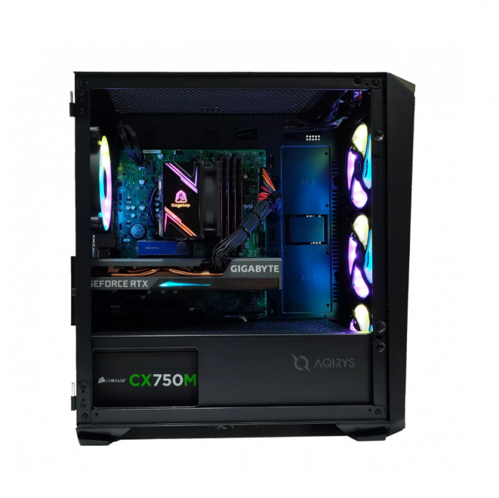 Calculator Gaming Intel Coffee Lake Core i5 9500, 32GB DDR4, NVME 512GB + 2TB HDD, video GIGABYTE GeForce RTX 3060 Ti EAGLE OC LHR 8GB GDDR6 256-bit , Telecomanda ARGB [3]