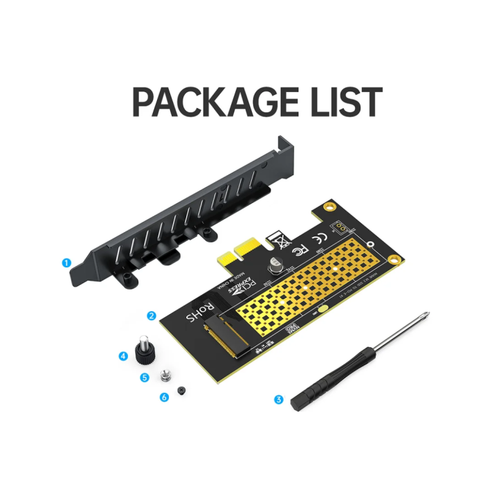 Placă adaptor JEYI M.2 NVME SSD la PCIe 4.0 x1, placă de expansiune 2280 SSD PCIE X1 pentru PC desktop, PCI-E GEN4 16Gbps viteză completă SK1 [4]