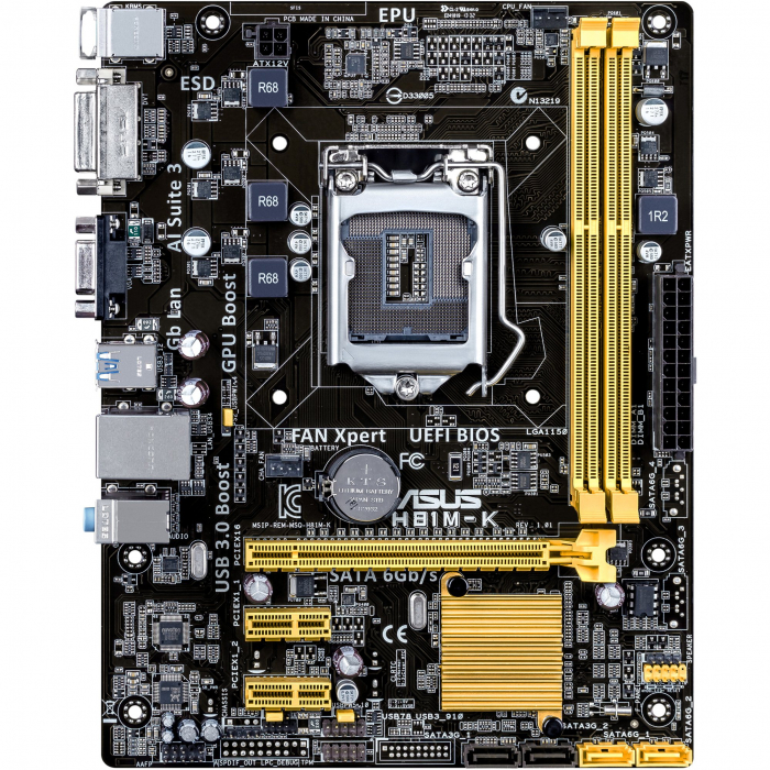 Placa de baza Asus H81M-K, socket 1150 [1]