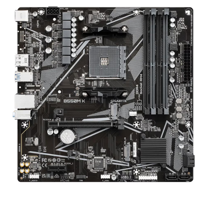 Placa de baza Gigabyte, B550M-K, Socket AM4, mATX [2]