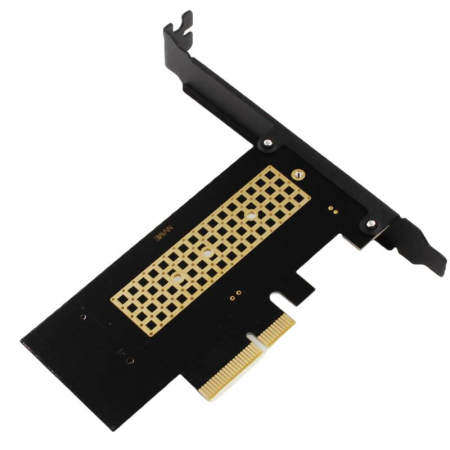 Accesorii IT - Adaptor M.2 NVME SSD la PCIe, 3.0/4.0 x4, Pentru unitati SSD 2280, 2260, 2242, 2230, Negru