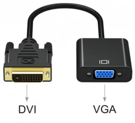 Cablu adaptor, convertor DVI-D 24+1-VGA, 0.2m, tata-mama [1]
