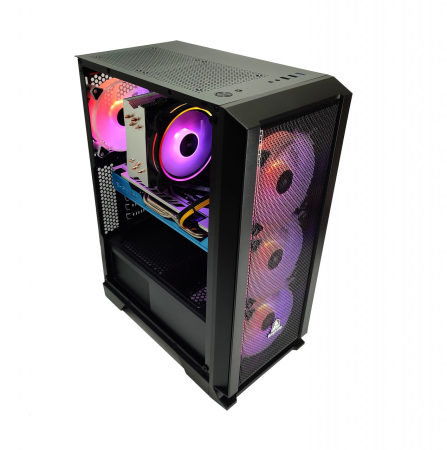 Calculator Gaming Intel Skylake Core i7 6700, 16GB DDR4, SSD NVME 512GB + 1TB HDD, video Sapphire NITRO+ RX 590 GME Special Edition 8GB GDDR5 256-bit, Telecomanda ARGB [1]